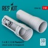 RESKIT RSU48-0562 F-4 (B, C, D, N) Phantom II exhaust nozzles for Hasegawa kit (3D Printed) (1/48)
